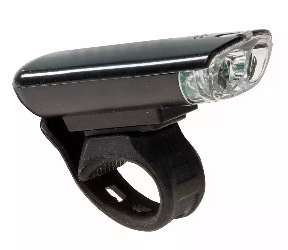 Led-etuvalo Cavo, 2-lediä, Musta, Sis. Paristot 2x AA