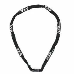 AXA Rigid 120cm Ketjulukko Koodilla, Musta